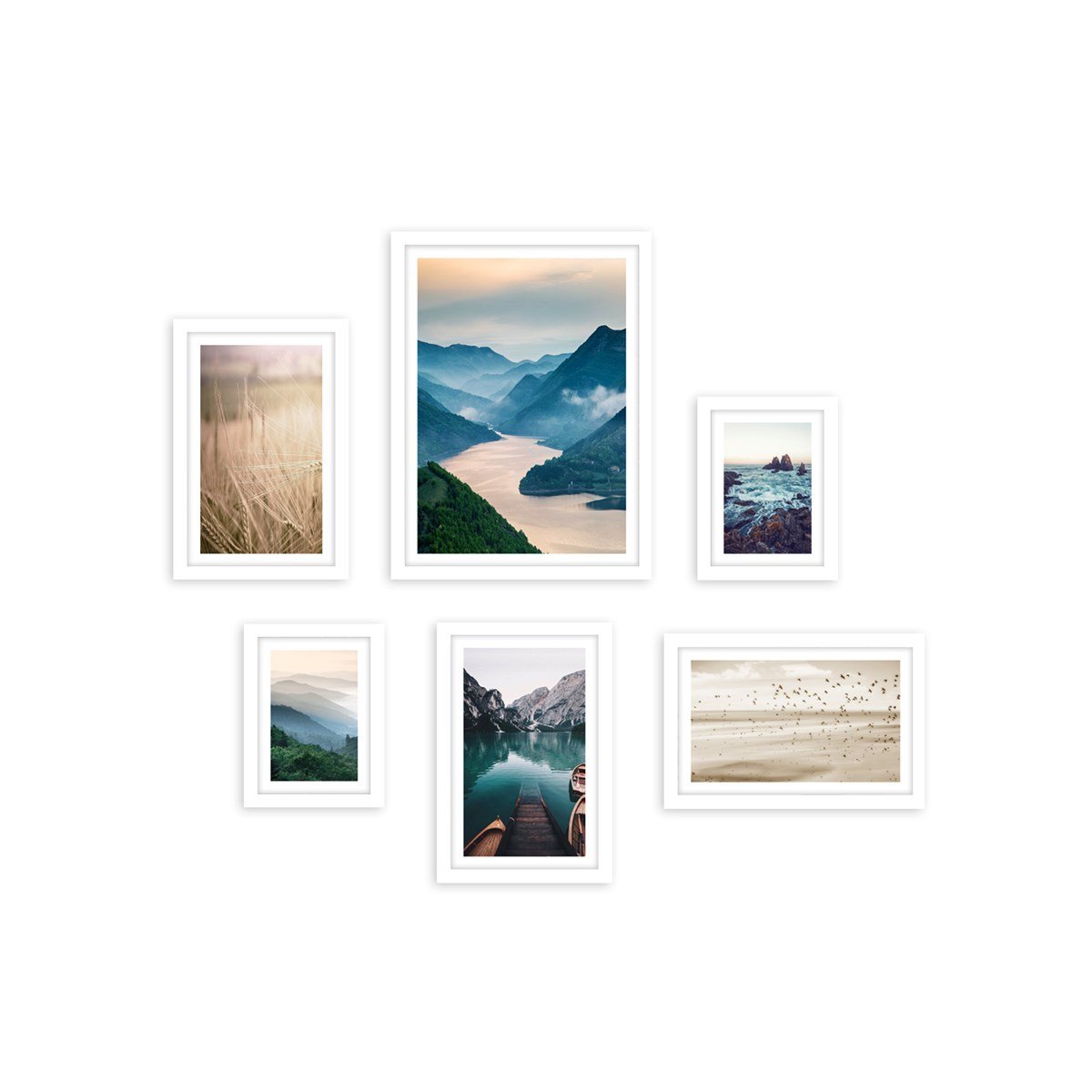 Nature and Tranquility Çerçeveli Poster SetiPosterlerTablolife.com