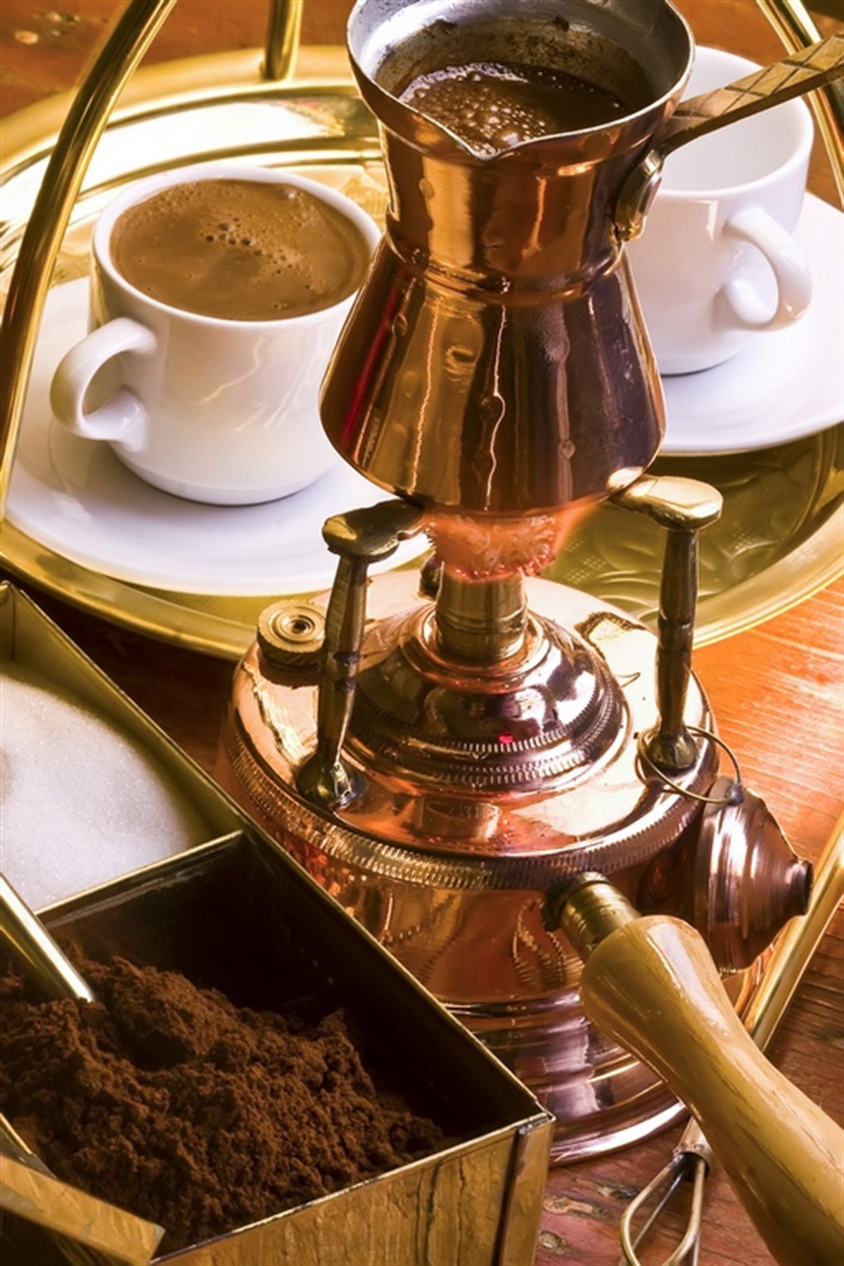 Ocakta Kahve  - Kanvas TabloKanvas TablolarTablolife.com