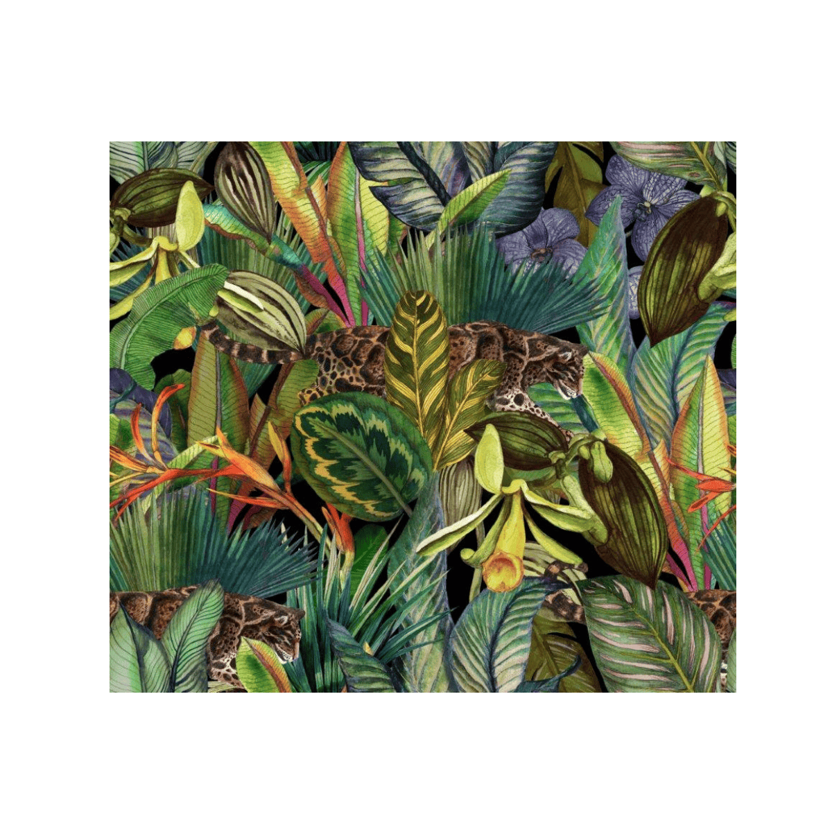 Ormanda Çita Yağlı Boya Dokulu TabloYağlı Boya Dokulu Hayvan TablolarıTablolife