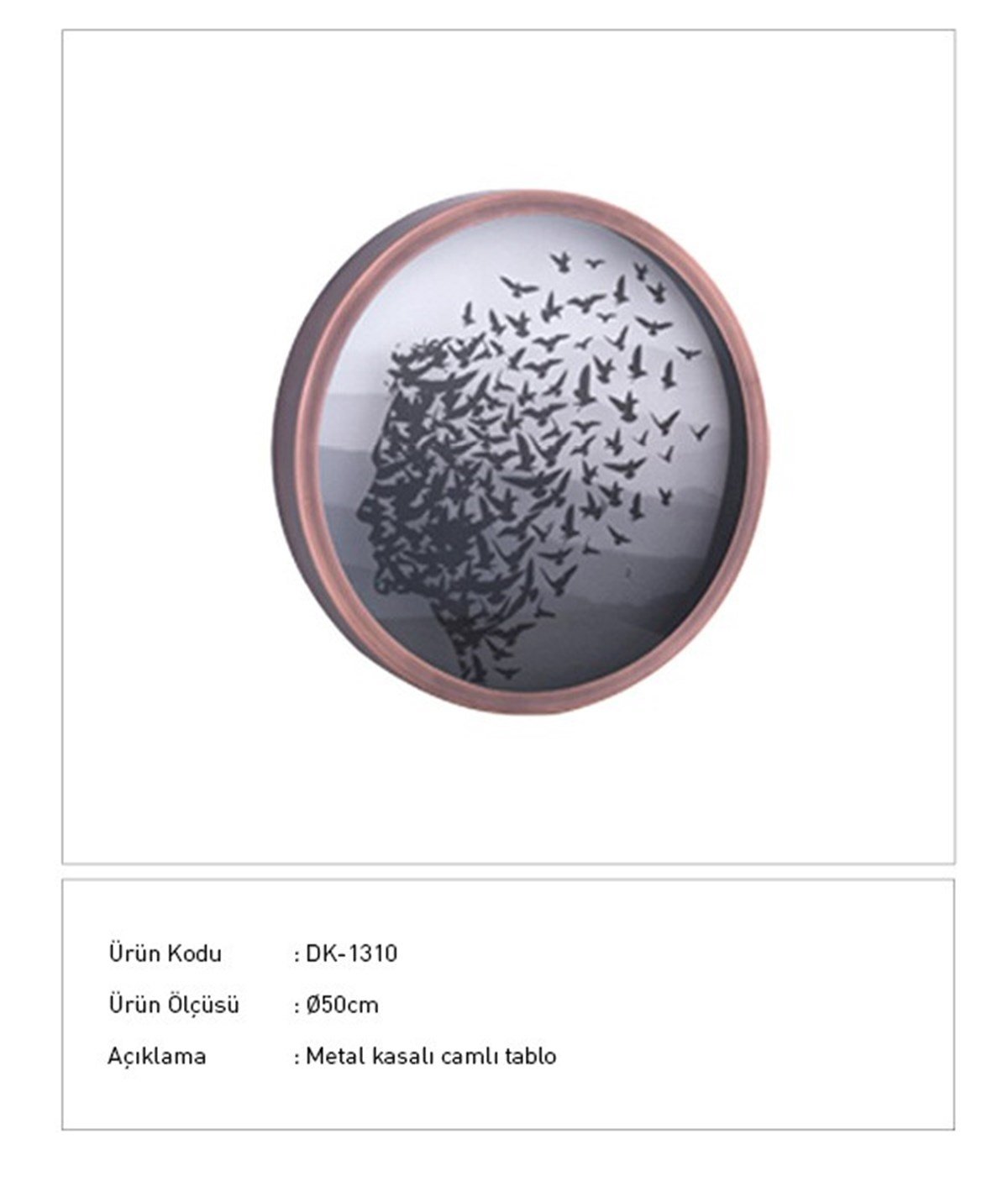 Özgürlüğe Kanat Çırpmak - Cam Üzeri İşleme Tablo