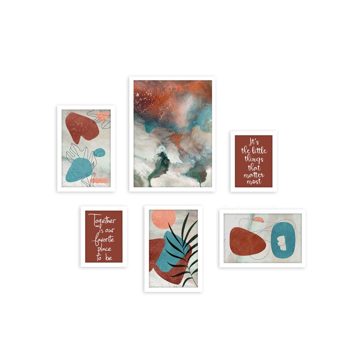 Pastel Çerçeveli Poster SetiPosterlerTablolife.com