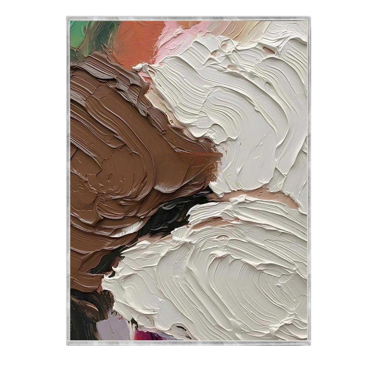 Pastel Dalga 3D Yağlı Boya Tablo3D Yoğun Yağlı Boya TablolarTablolife