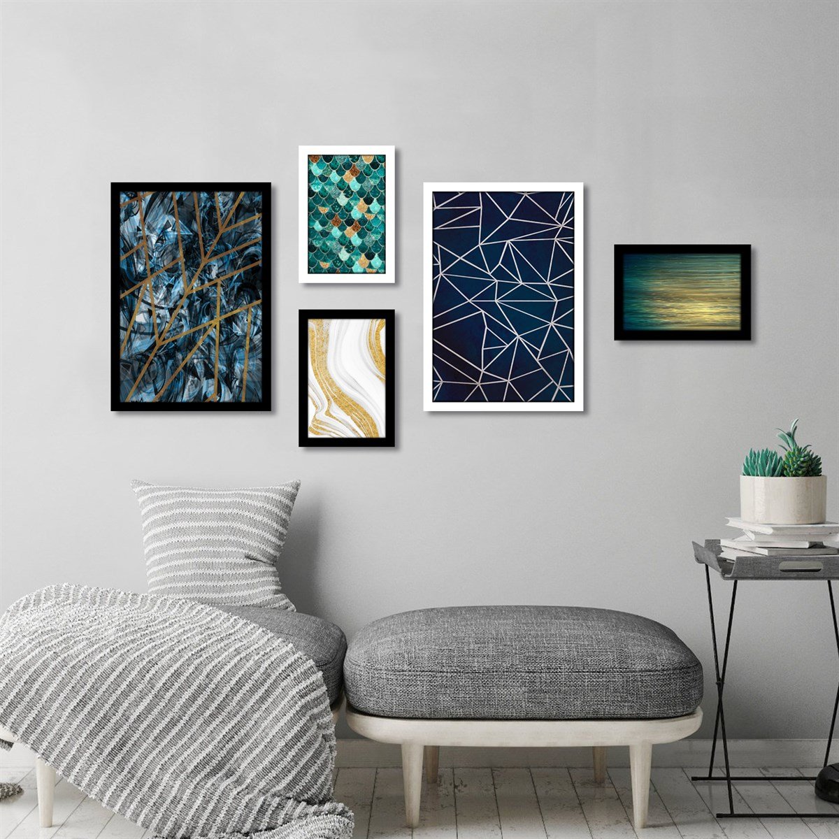 Pattern Çerçeveli Poster SetiPosterlerTablolife.com