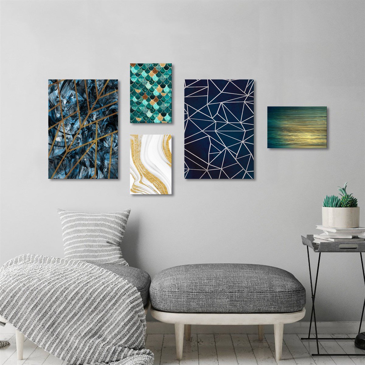 Pattern Çerçeveli Poster SetiPosterlerTablolife.com