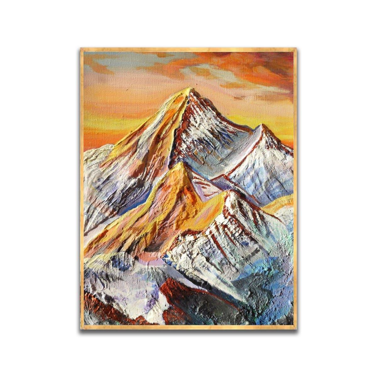 Peak 3D Yoğun Yağlı Boya Dokulu Tablo3D Yoğun Yağlı Boya TablolarTablolife