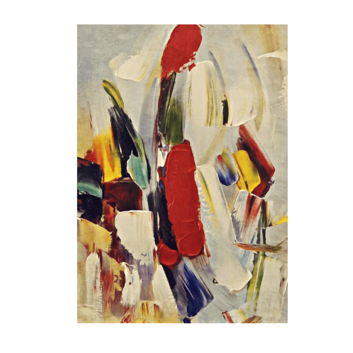 Printing Of Colors Yağlı Boya Dokulu TabloYağlı Boya Dokulu Soyut TablolarTablolife