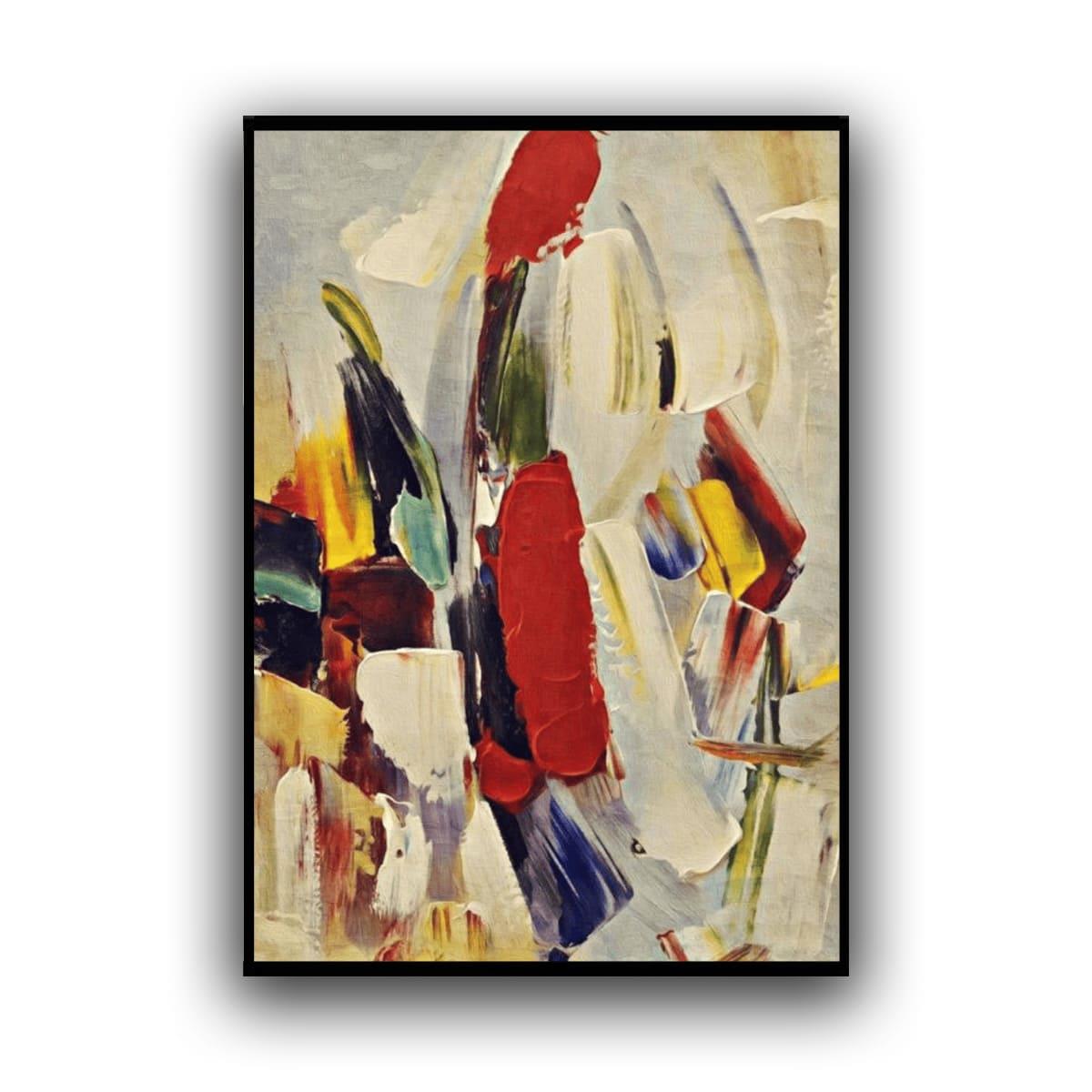 Printing Of Colors Yağlı Boya Dokulu TabloYağlı Boya Dokulu Soyut TablolarTablolife