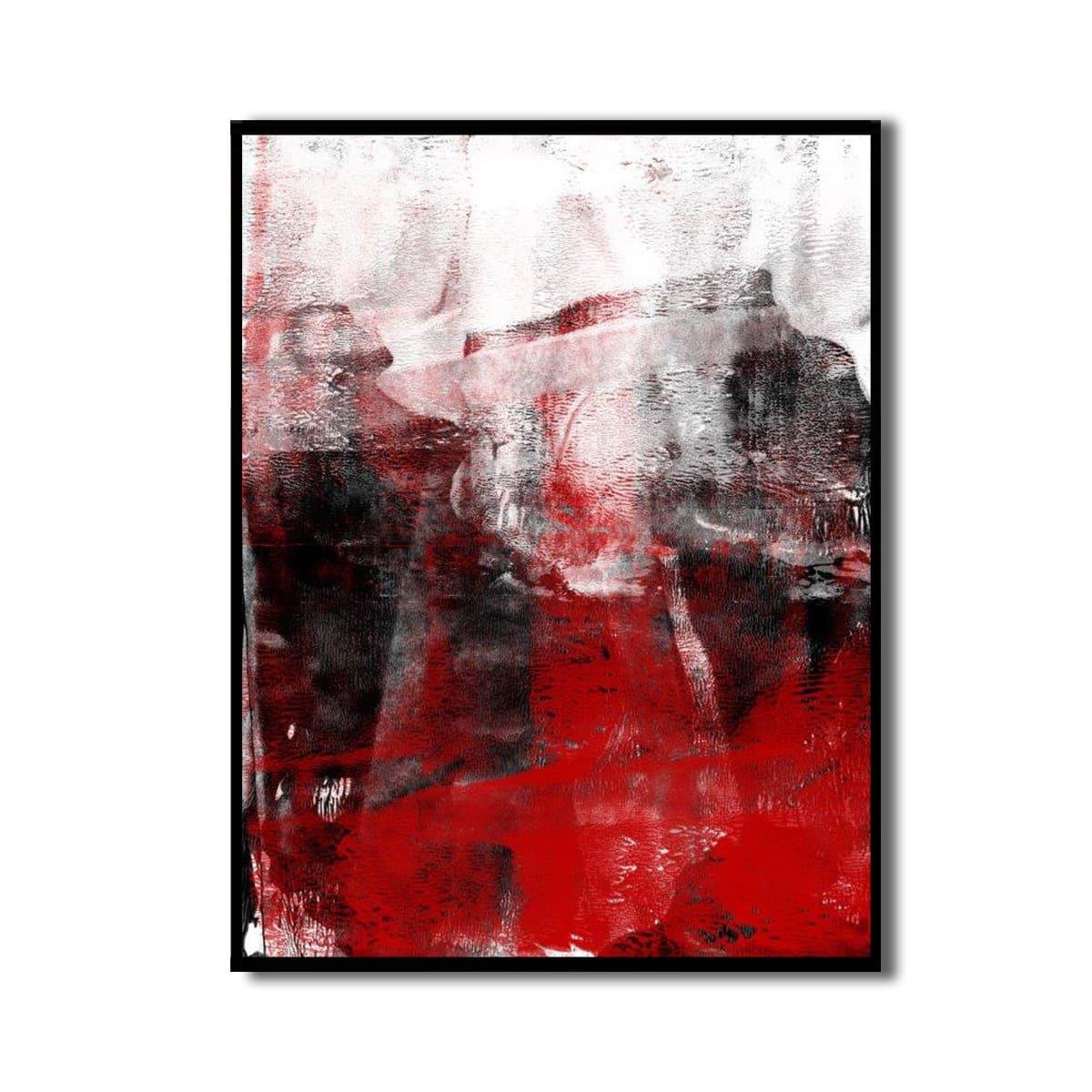 Red Blow Yağlı Boya Dokulu TabloYağlı Boya Dokulu Soyut TablolarTablolife