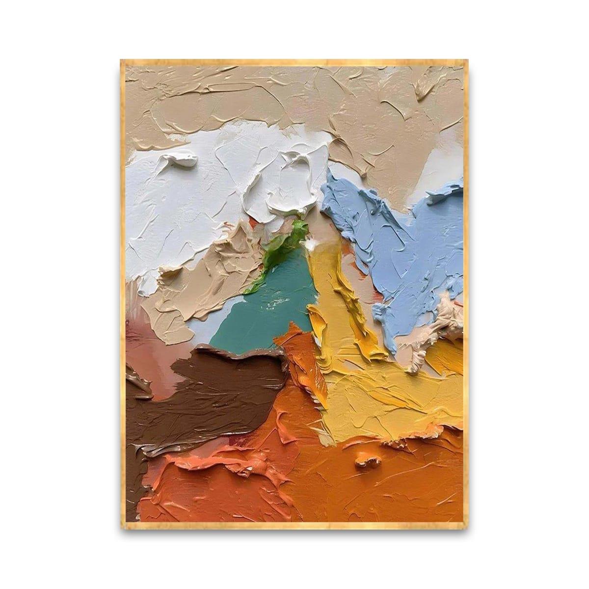 Renklerin Dansı 2 3D Yağlı Boya Tablo3D Yoğun Yağlı Boya TablolarTablolife