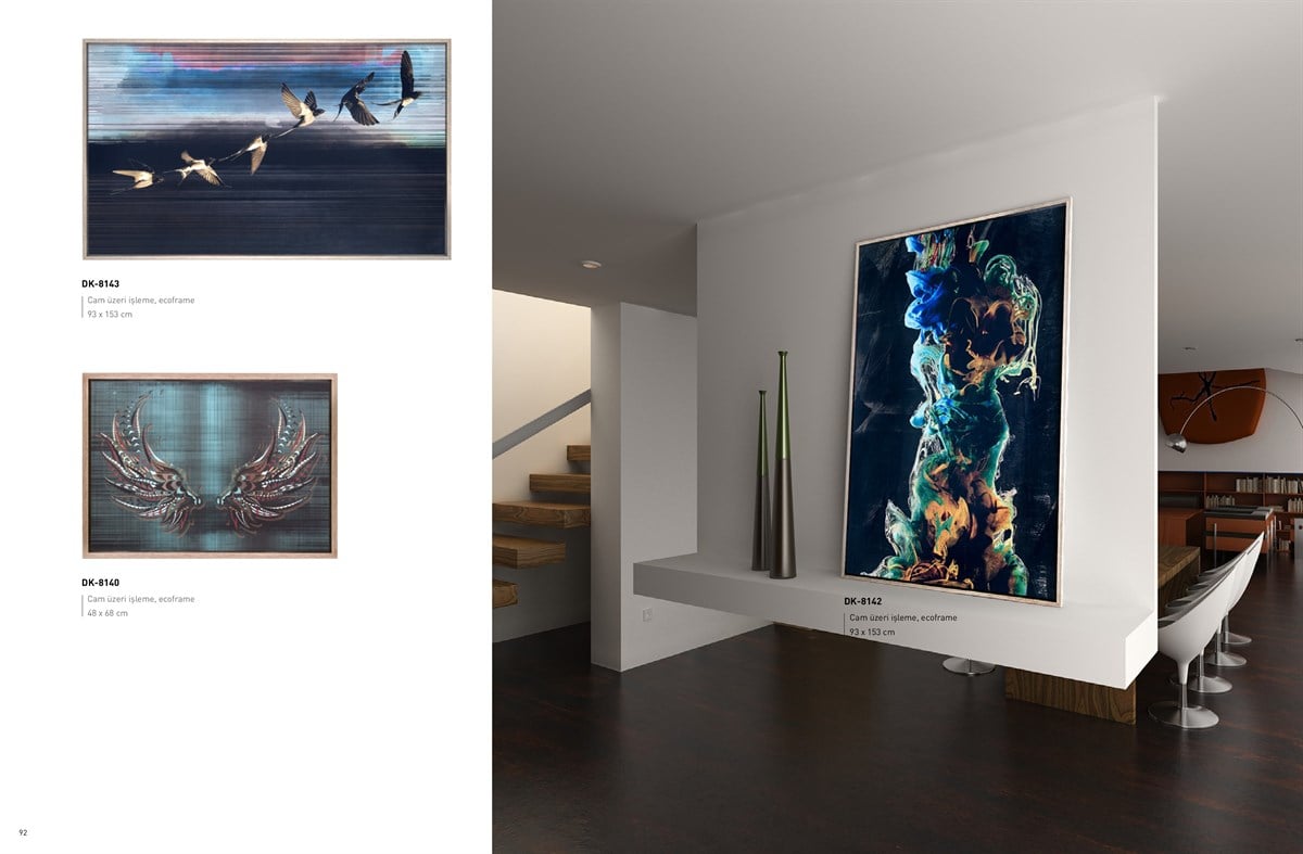 Renkli Duman - Cam Üzeri İşleme Tablo