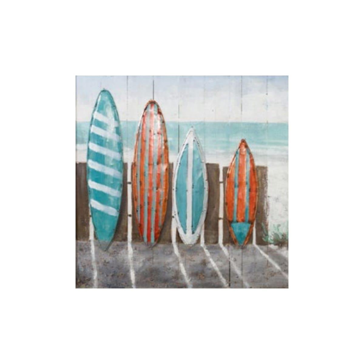 Sahil İkili Set Yağlı Boya Dokulu TabloYağlı Boya Dokulu Manzara TablolarıTablolife.com