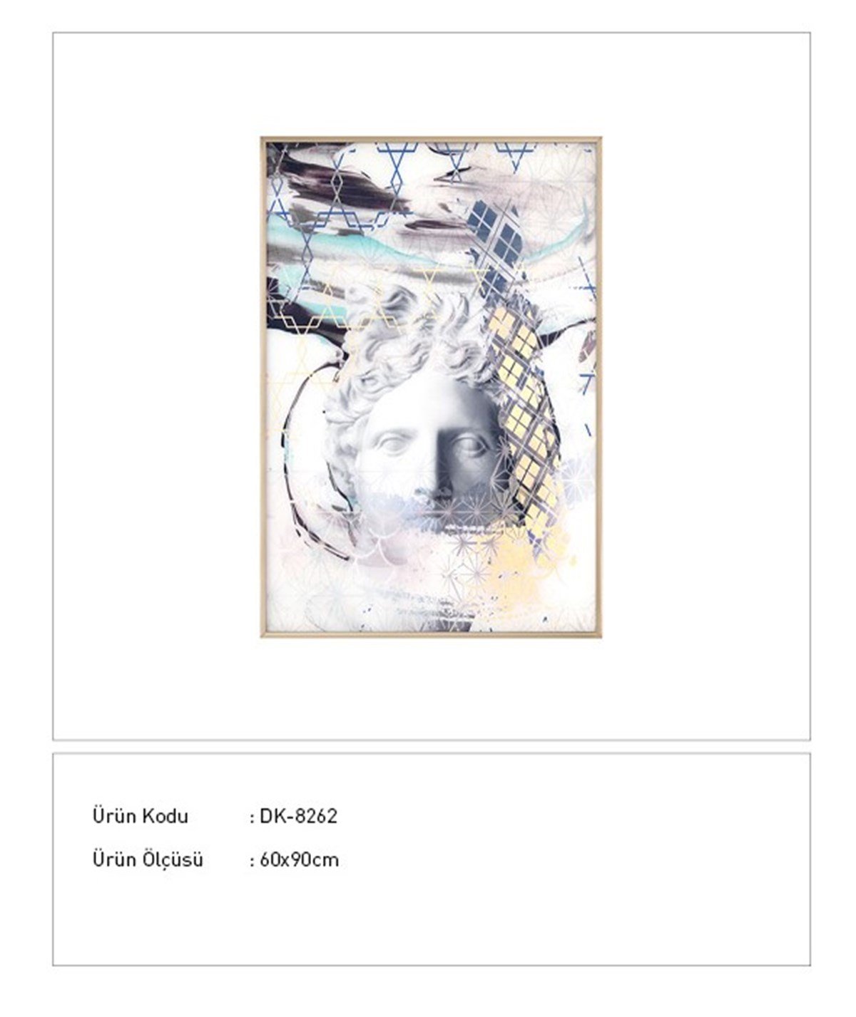 Silüet - Metal Çerçeve Tablo