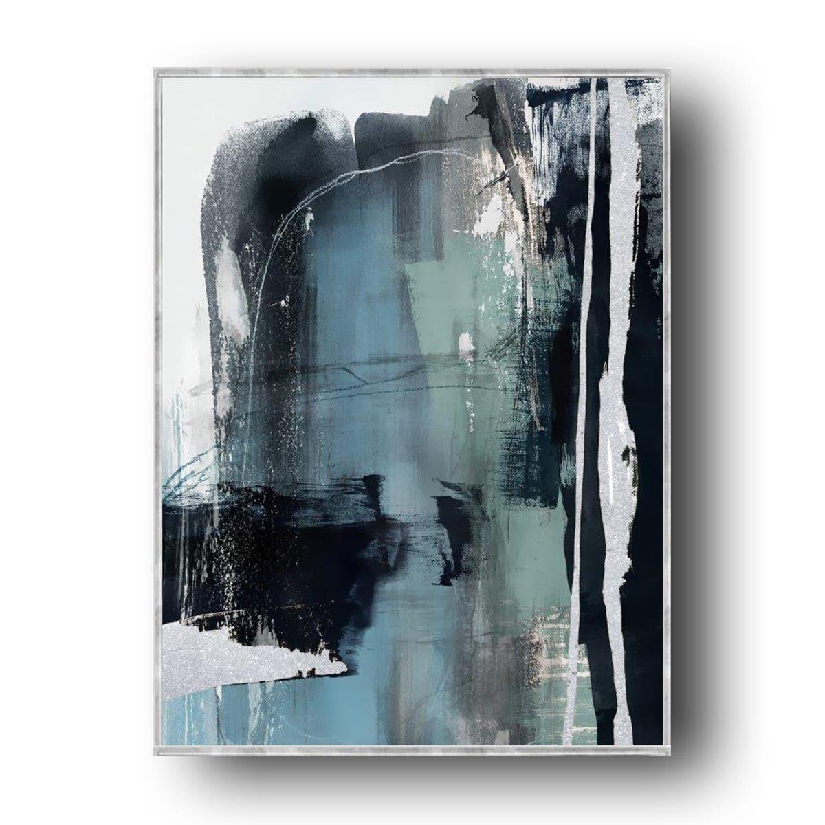 Silver Pass Yağlı Boya Dokulu TabloYağlı Boya Dokulu Soyut TablolarTablolife