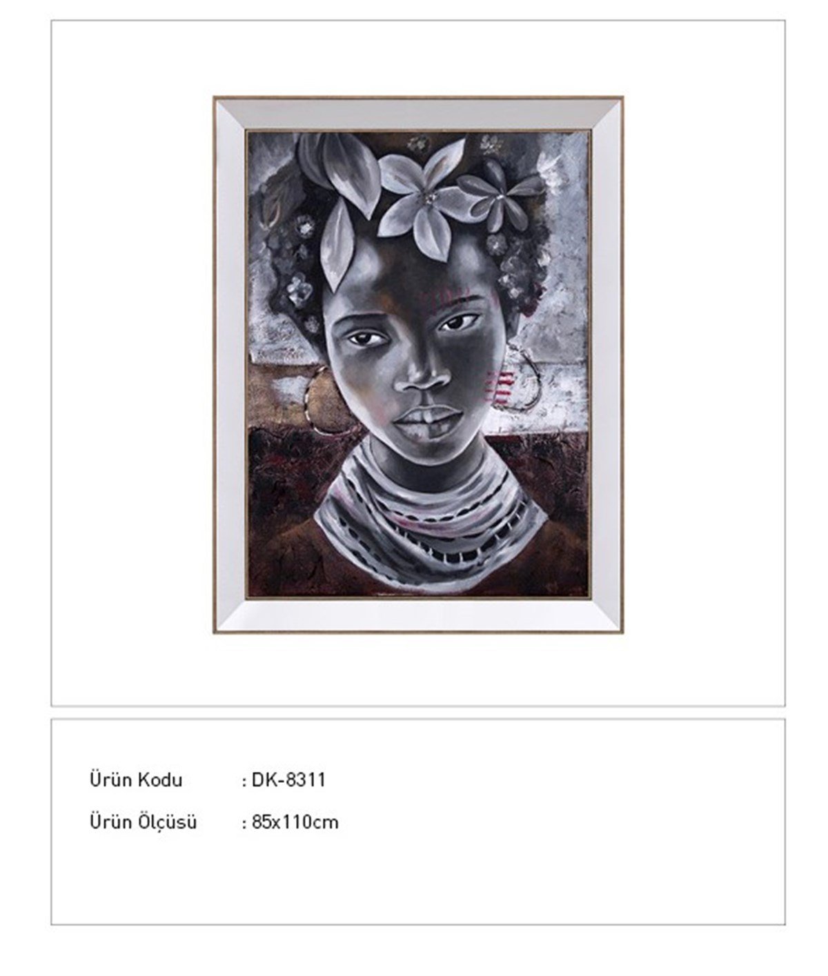 Siyah İnci - Kabartmalı Tablo