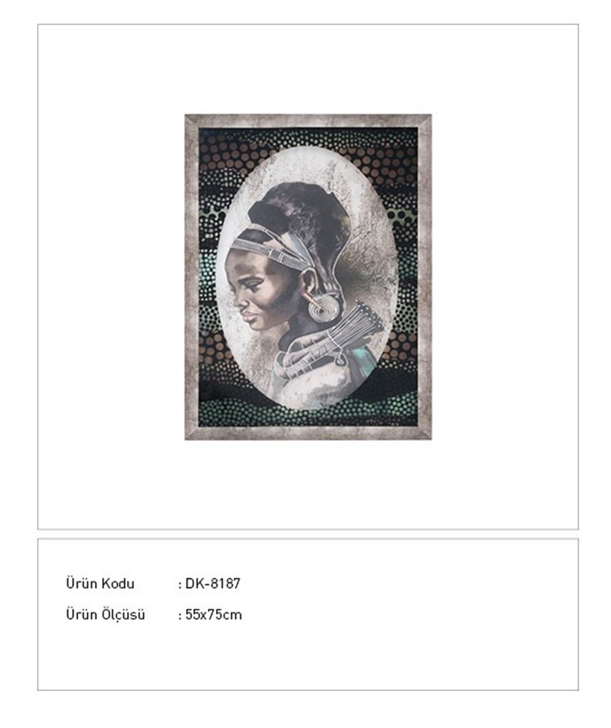 Siyah İnci - Kabartmalı Tablo