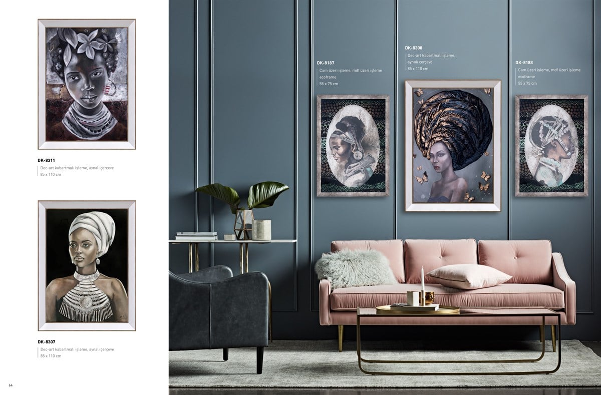 Siyah İnci - Kabartmalı Tablo