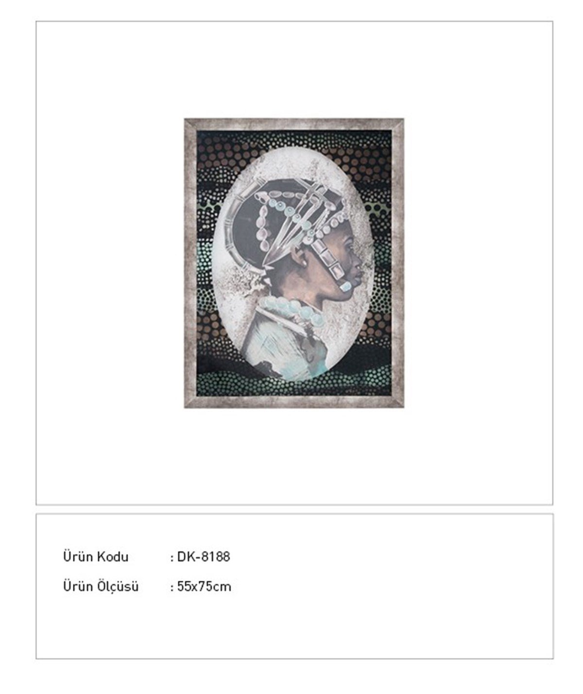 Siyah İnci - Kabartmalı Tablo