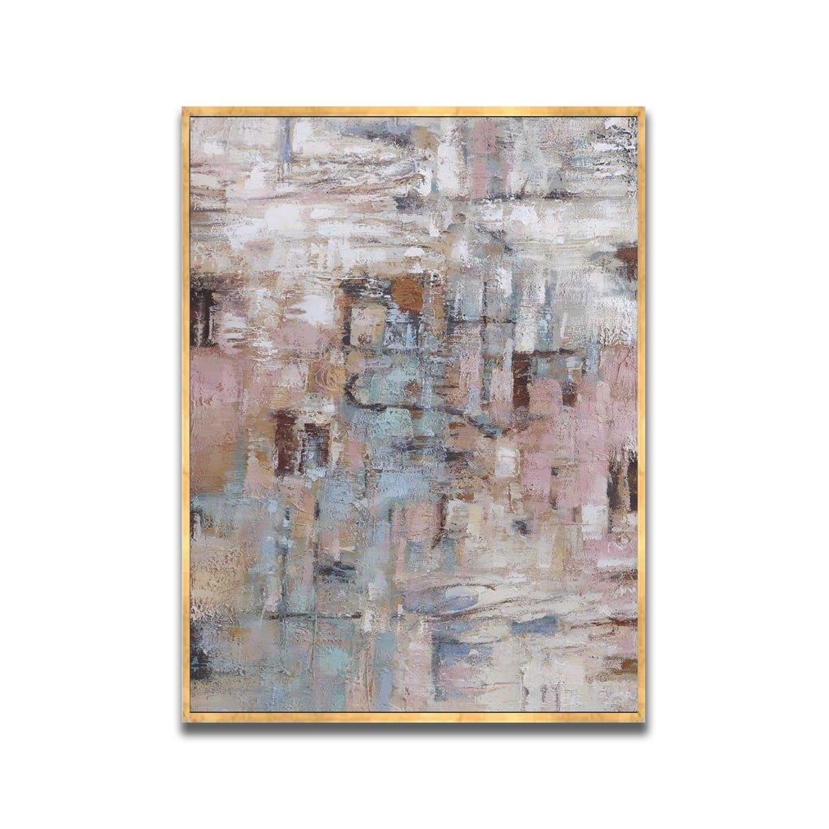 Soft Transitions Yağlı Boya Dokulu TabloYağlı Boya Dokulu Soyut TablolarTablolife