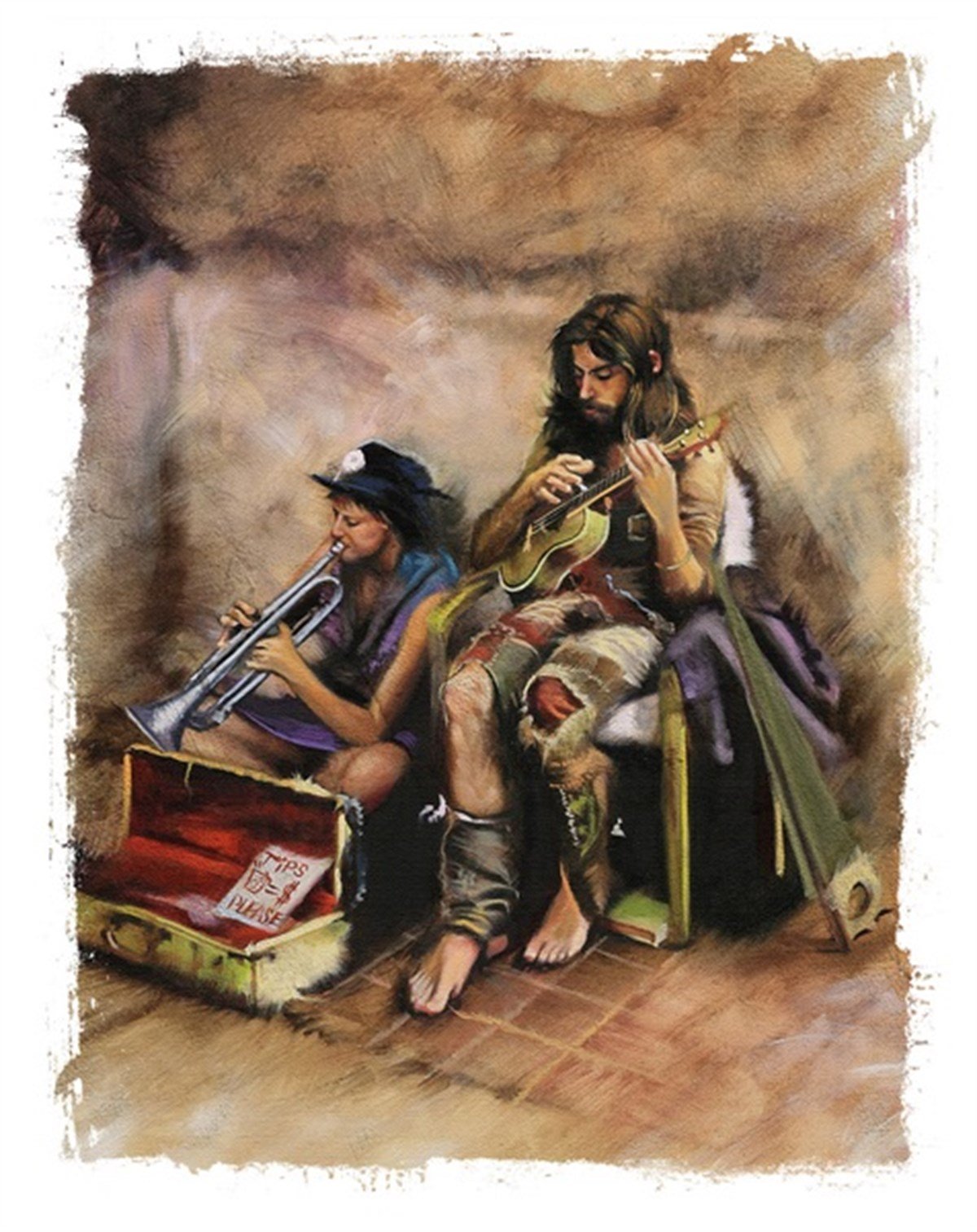 Sokak Müzisyenleri - Kanvas Tablo