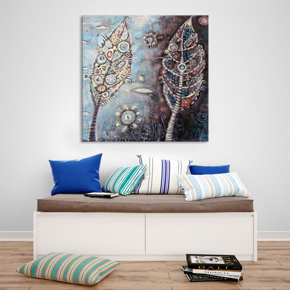 Soyut Yaprak Kanvas TabloKanvas Soyut TablolarTablolife.com