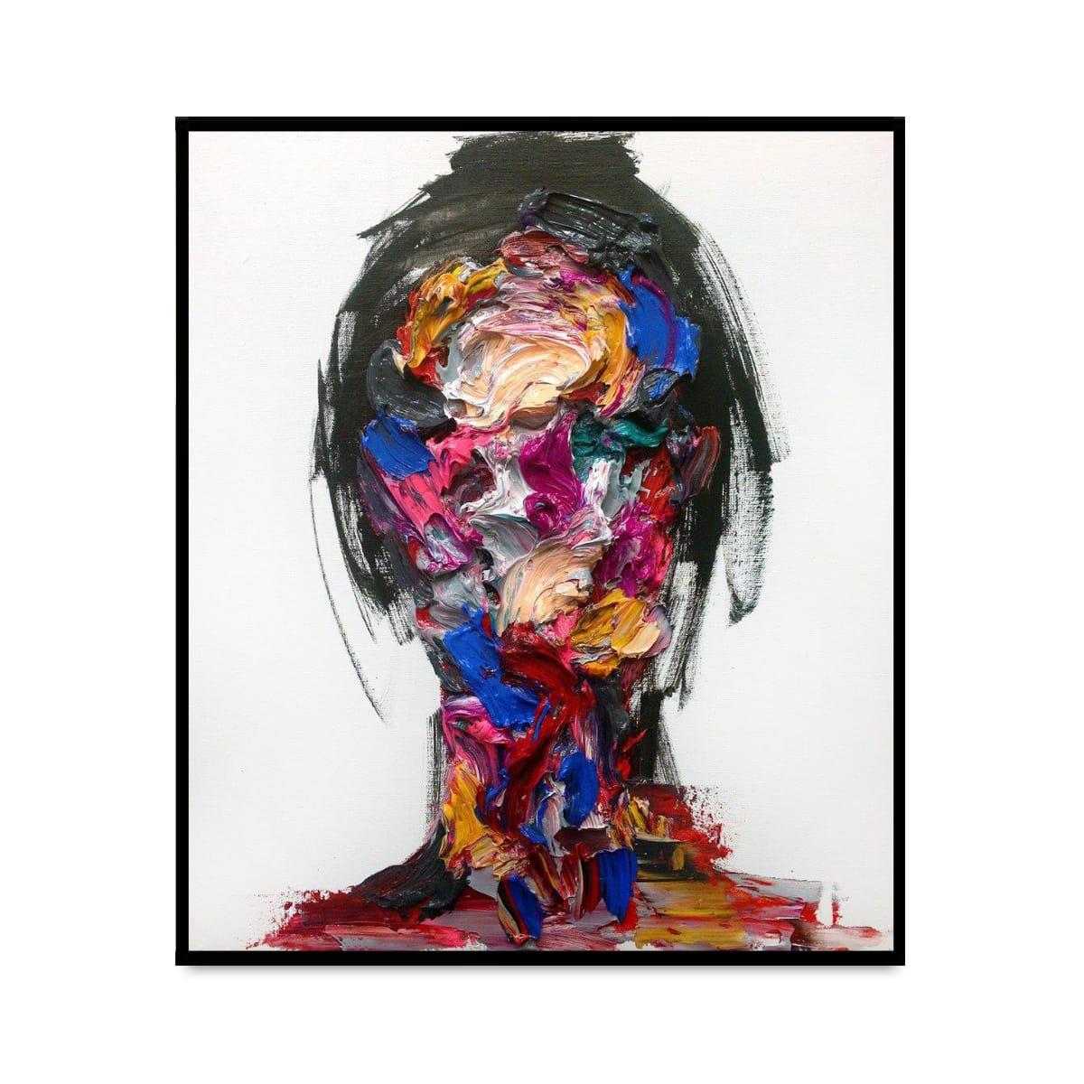 Soyut Yüz 2 3D Yoğun Yağlı Boya Tablo3D Yoğun Yağlı Boya TablolarTablolife