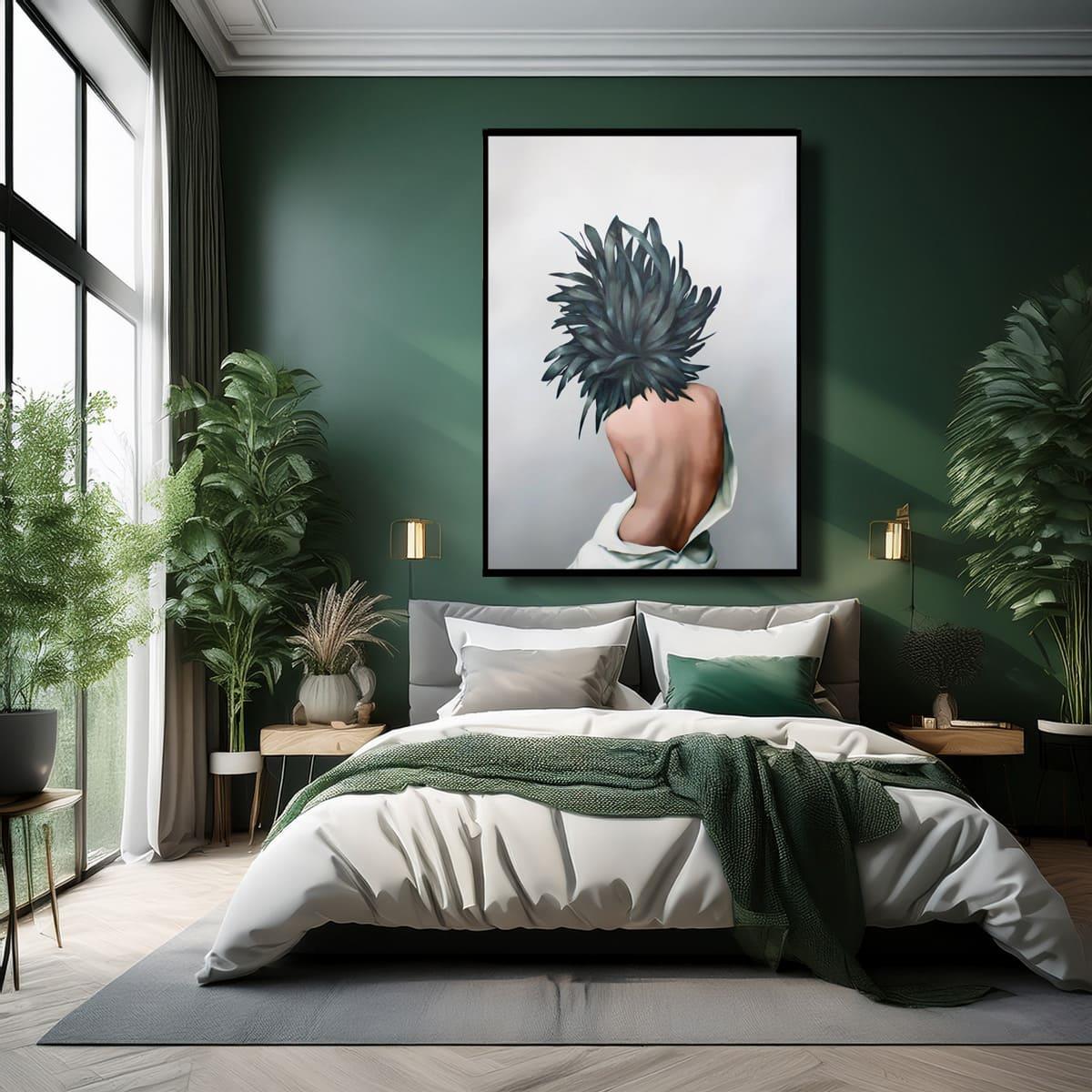 Sürreal Kadın Yağlı Boya Dokulu TabloYağlı Boya Dokulu Kadın Temalı TablolarTablolife