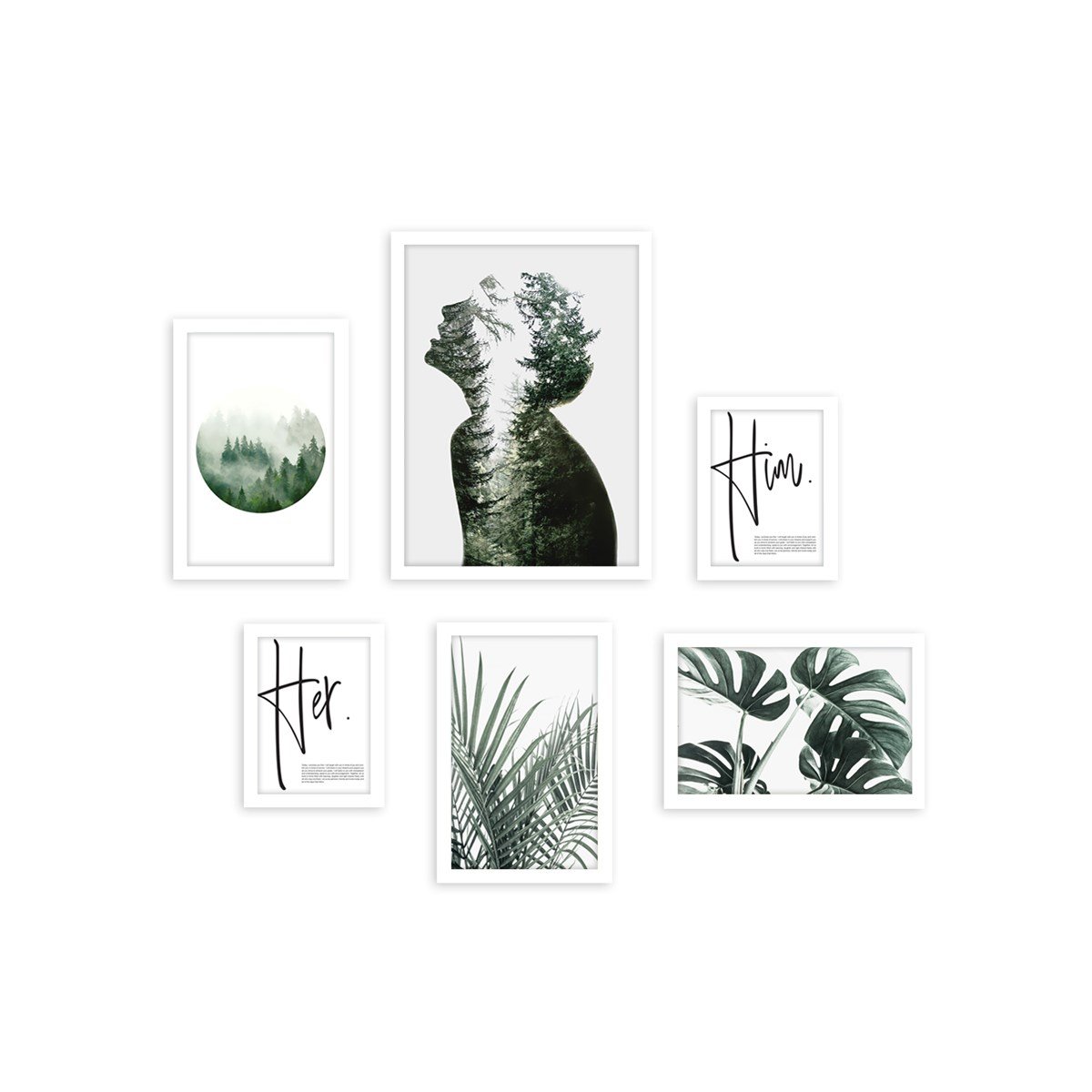 The Forest İnside Me Çerçeveli Poster SetiPosterlerTablolife.com