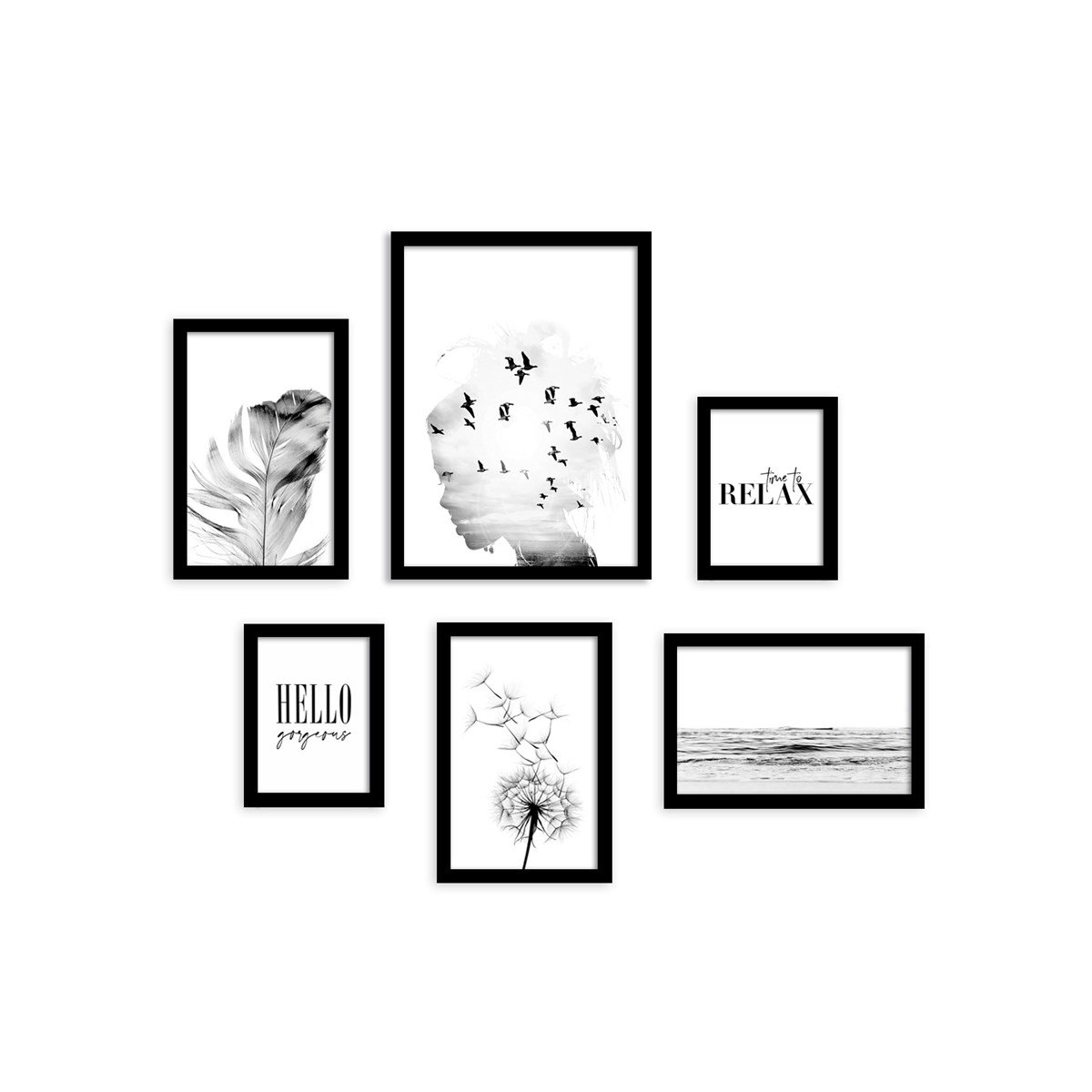 Time To Relax Çerçeveli Poster SetiPosterlerTablolife.com