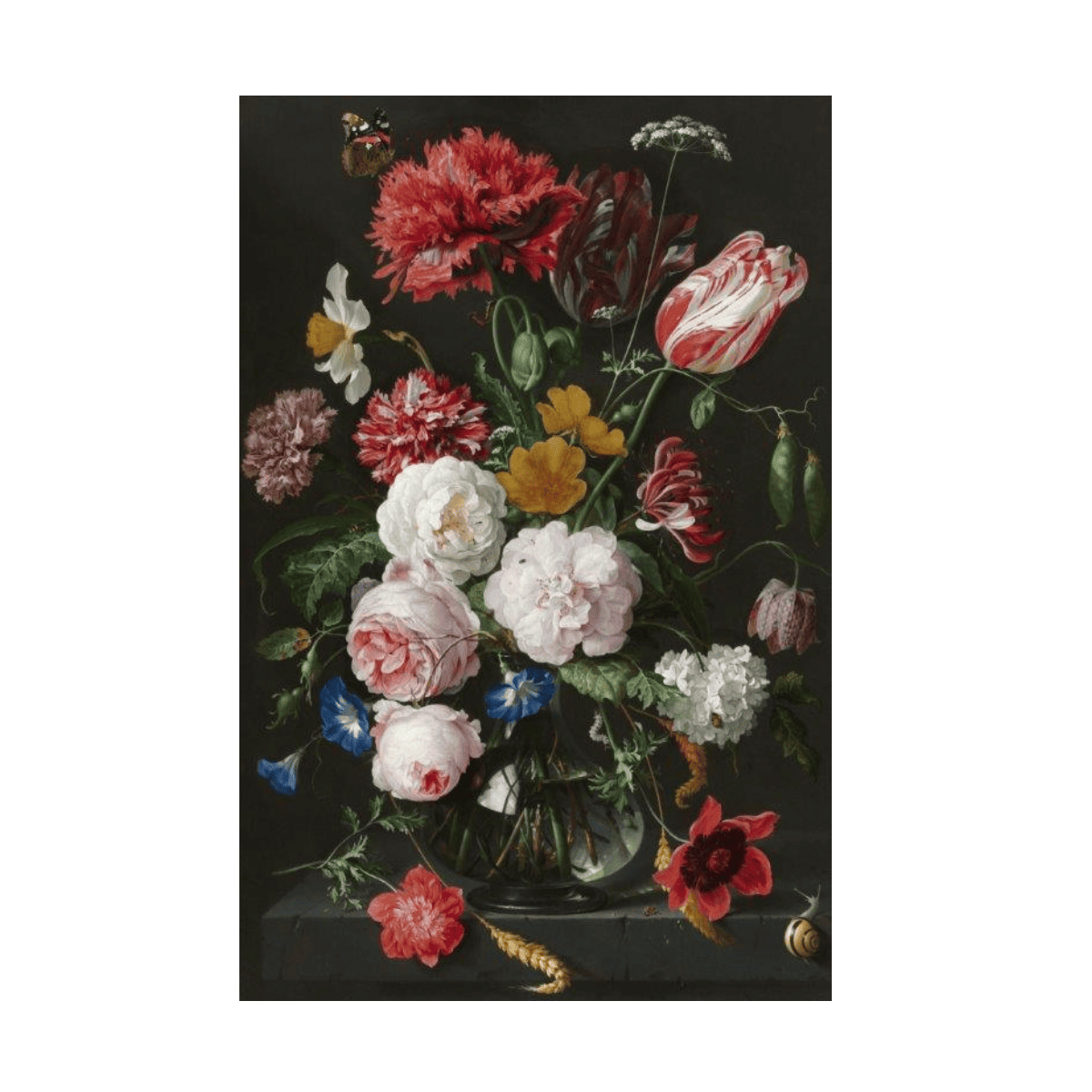 Vazodaki Renkler 2 Yağlı Boya Dokulu TabloYağlı Boya Dokulu Soyut TablolarTablolife