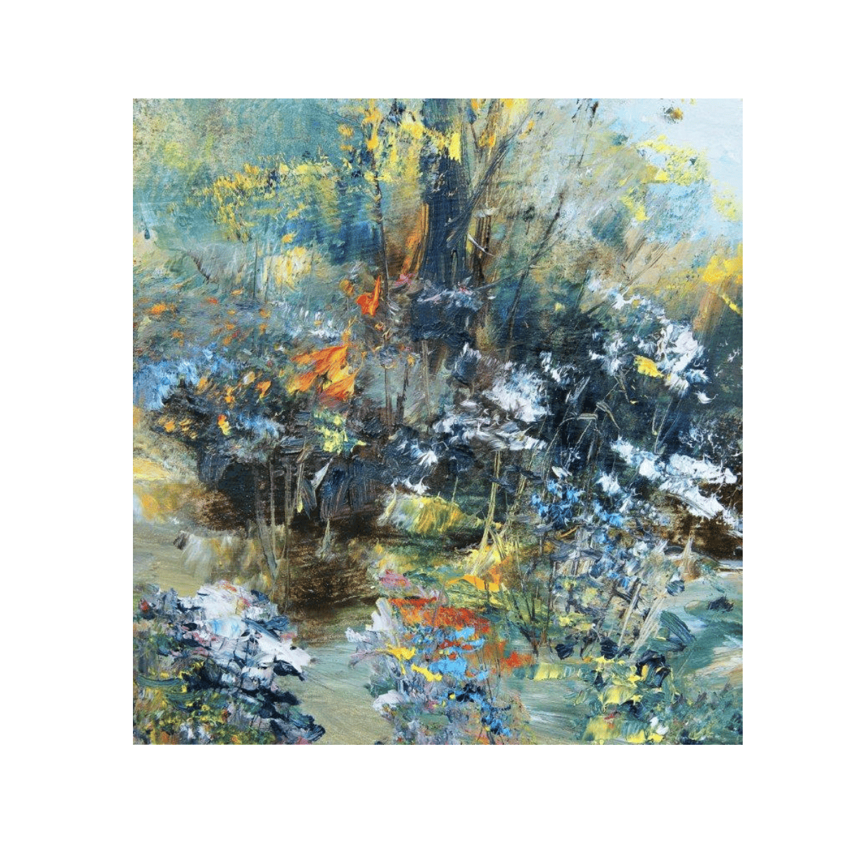 Vicious Blows Yağlı Boya Dokulu TabloYağlı Boya Dokulu Soyut TablolarTablolife