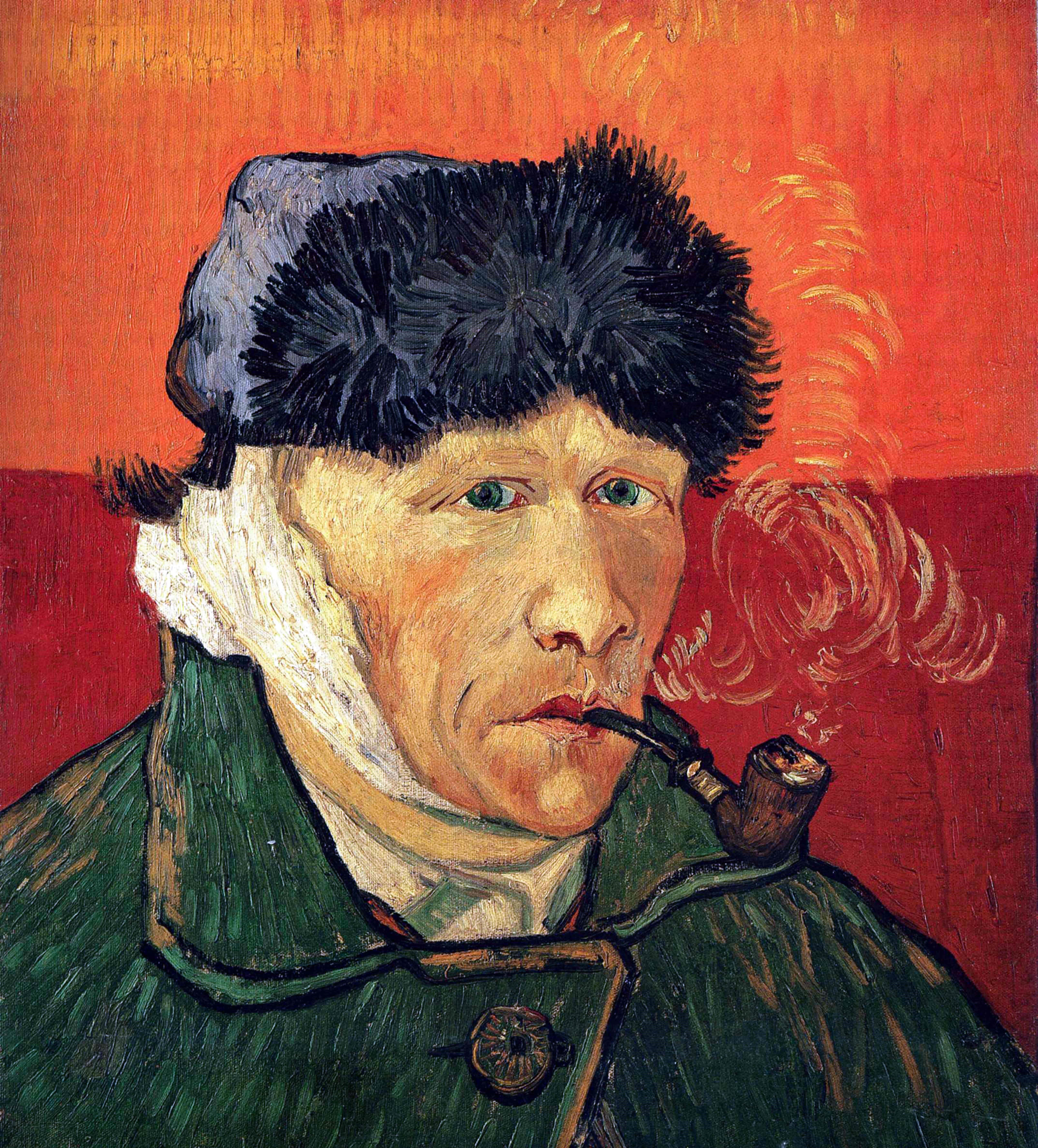 Vincent van Gogh Kulağı Bandajlı Otoportre Kanvas TabloKlasik TablolarTablolife