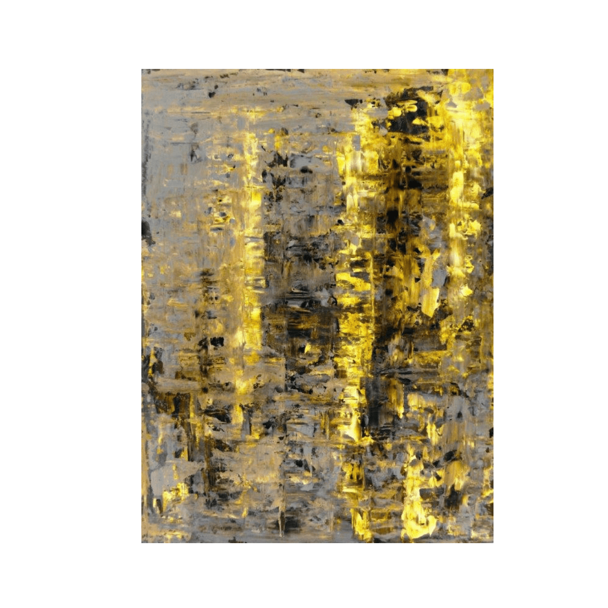 Yellow Light Yağlı Boya Dokulu TabloYağlı Boya Dokulu Soyut TablolarTablolife