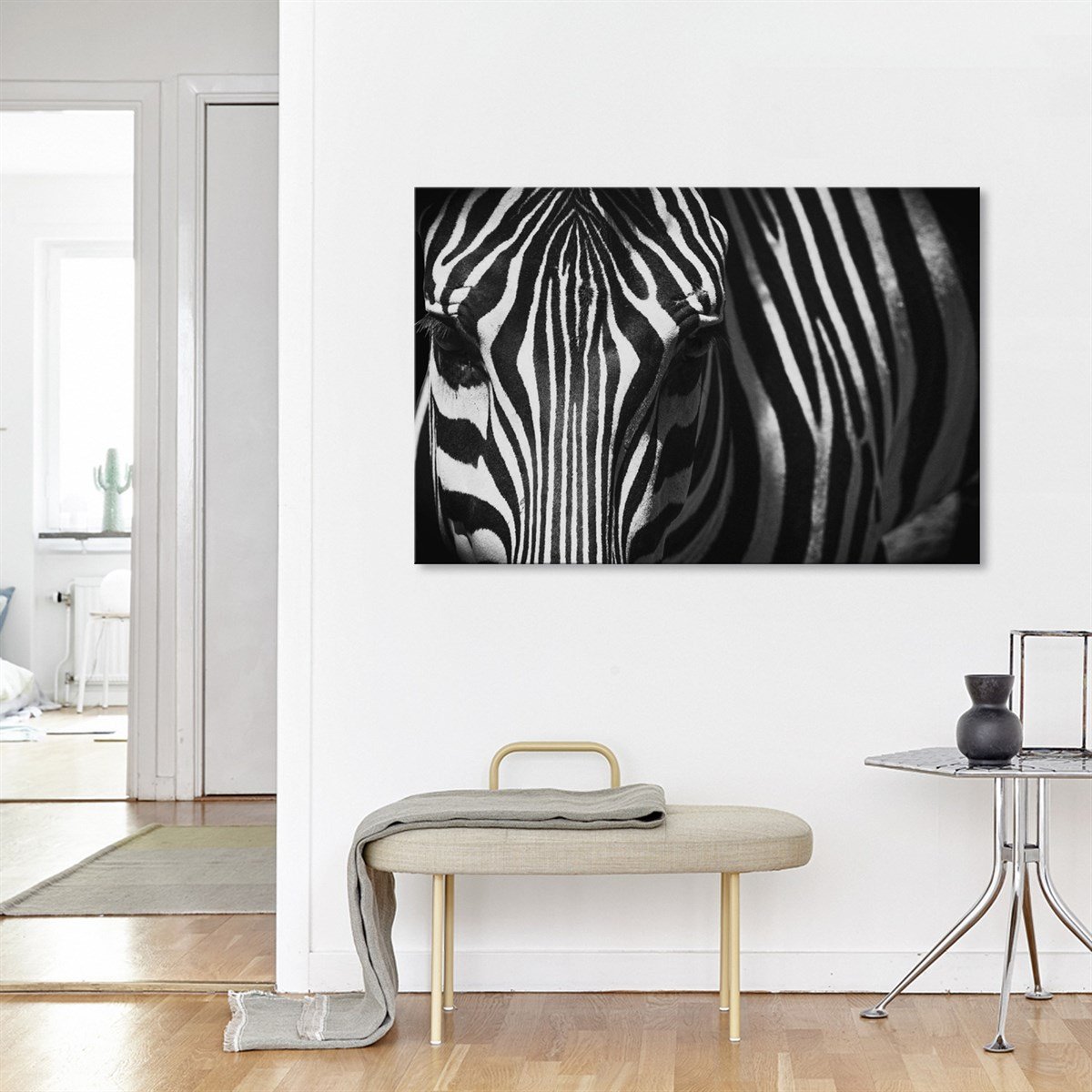 Zebra Serisi 1 - Büyük Boy Kanvas TabloBüyük Boy Kanvas TablolarTablolife.com