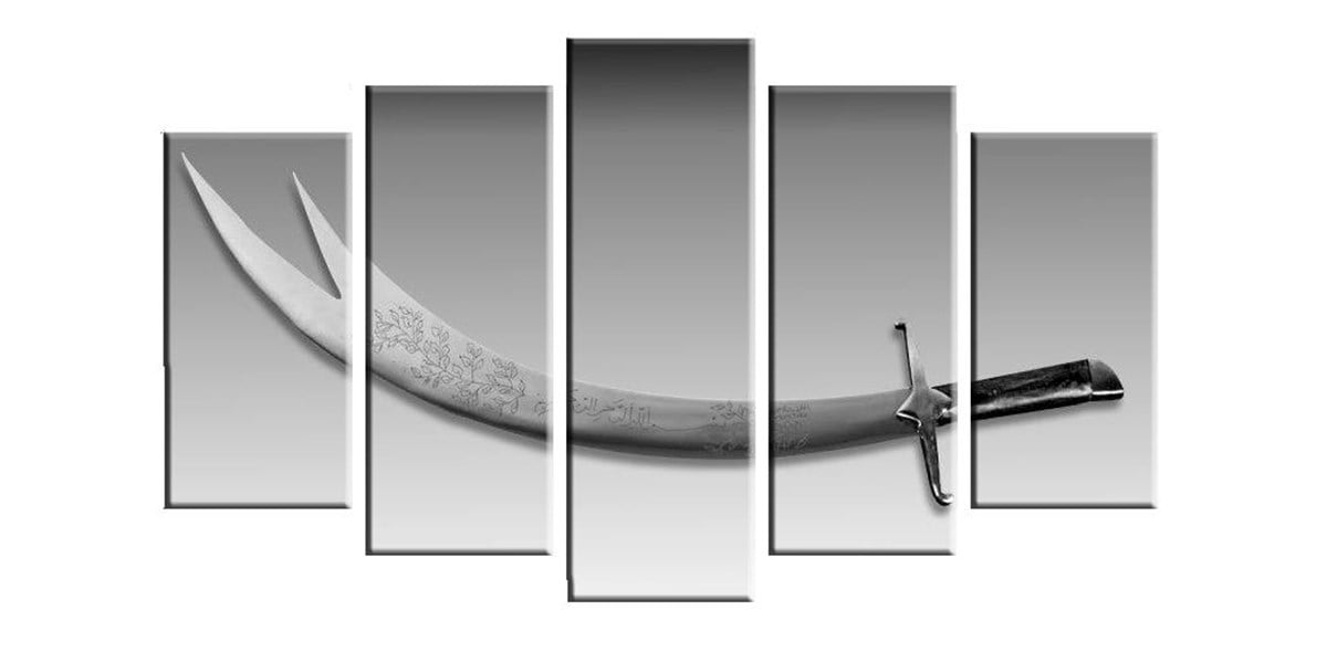 Zülfikar - 5 Parçalı Kanvas Tablo