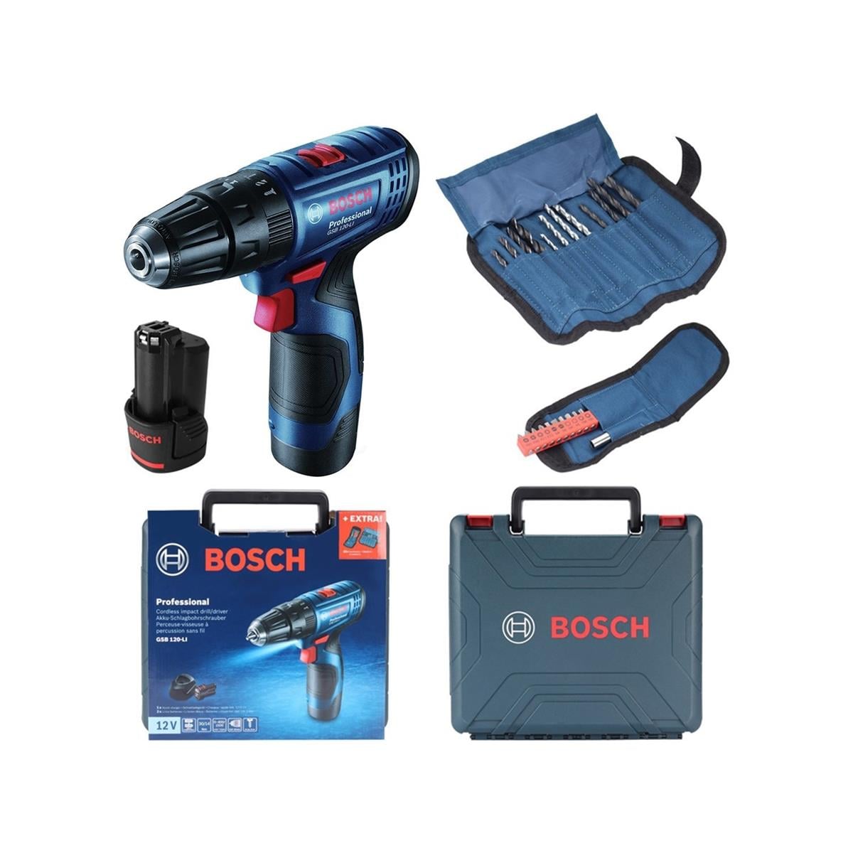 Bosch Gsb 120-Li+23 Parça Vidalama Seti