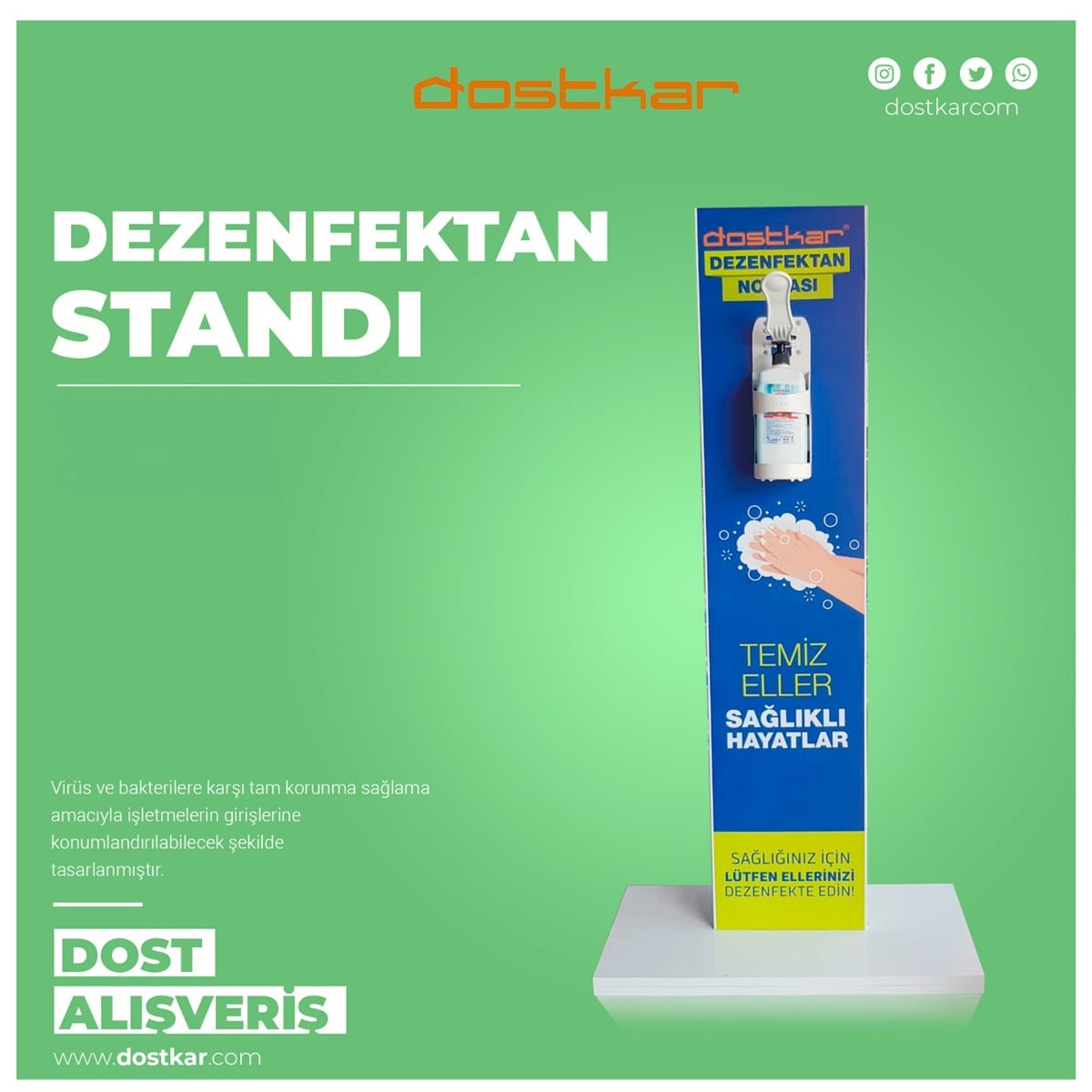 DEZENFEKTEN STANDI MDF LAM