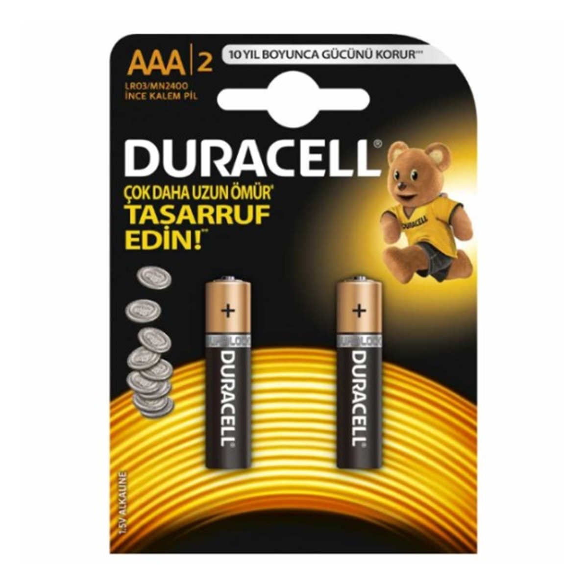 DURACELL İNCE KALEM PİL 2'Lİ