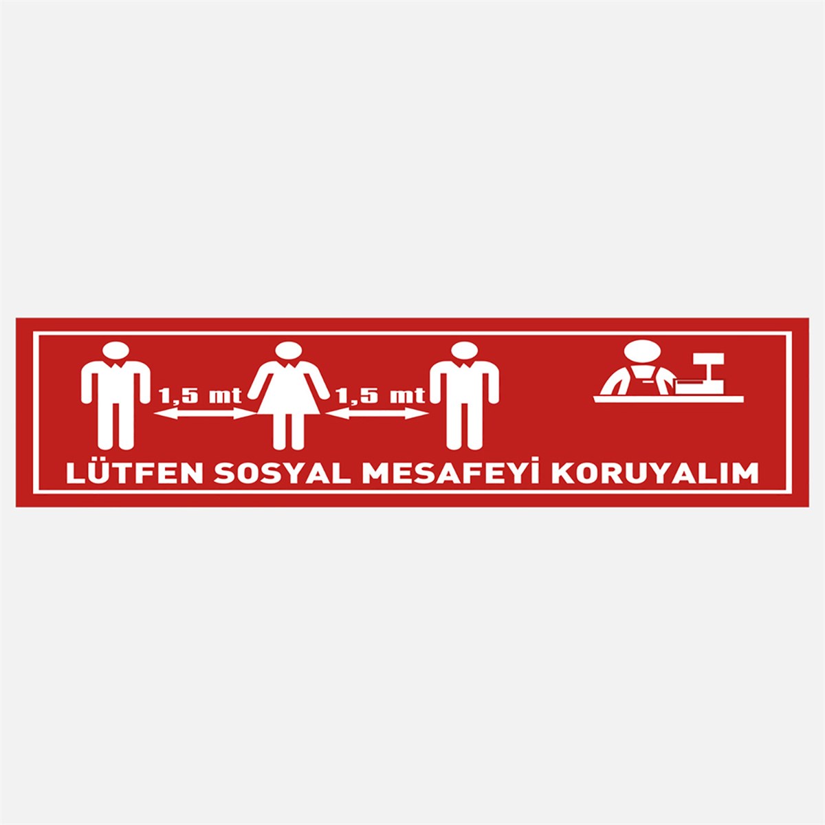 EKSTRAFİX 16x70cm UYARI YER STİCER-3 Q