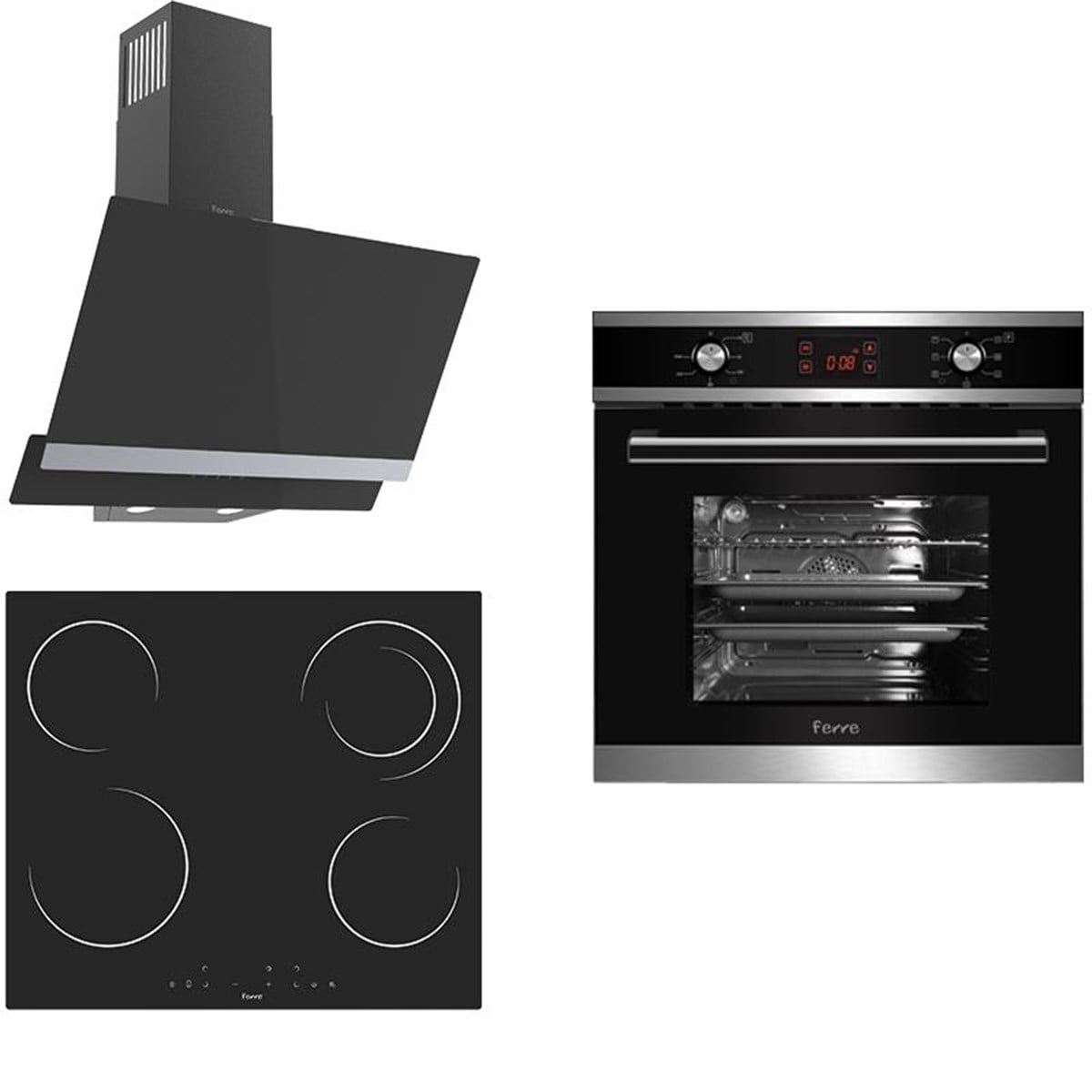 FERRE GRETA 3'LÜ SET D025 DAVL MS163 OCAK 8003 FIRIN