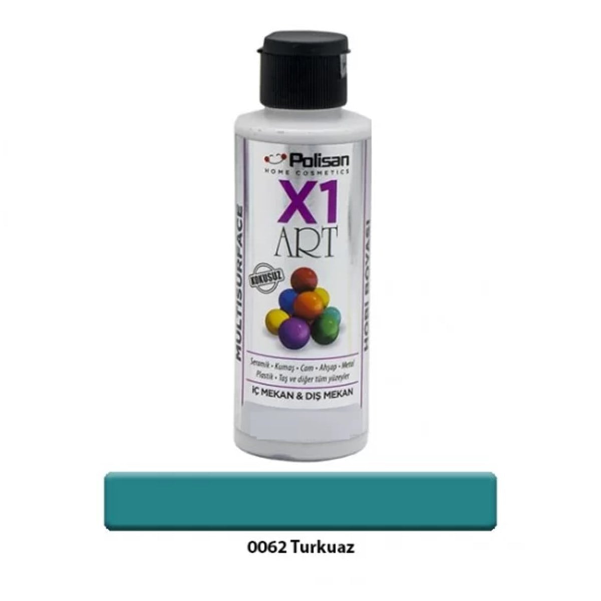 POLİSAN X1 ART MULTISURFACE TURKUAZ 120 ML