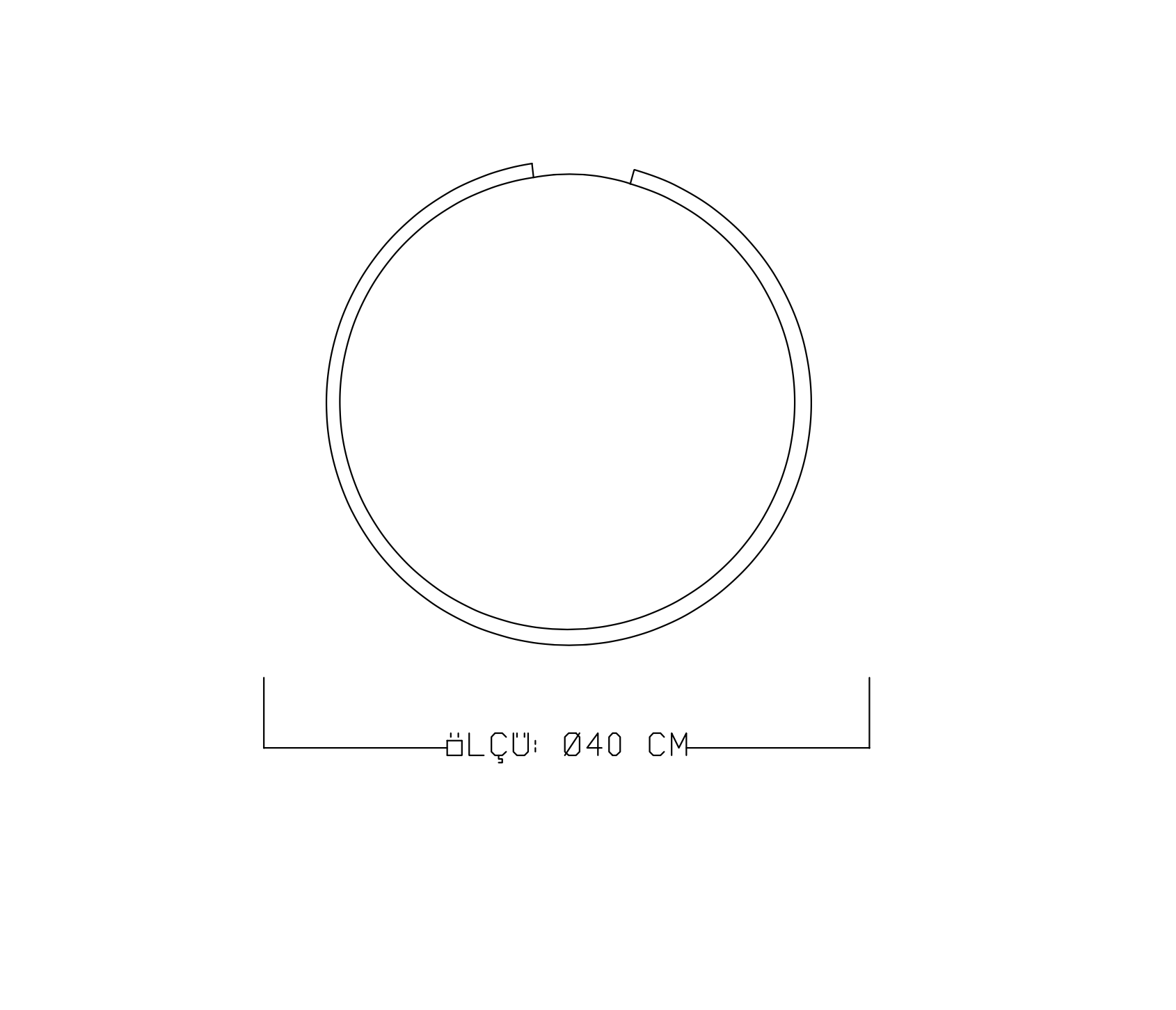 Kesik Yuvarlak Led Plafonyer ML 31031