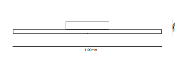 Led Plafonyer 3'lü Dikdörtgen Modern Tasarım Monolux ML 30039