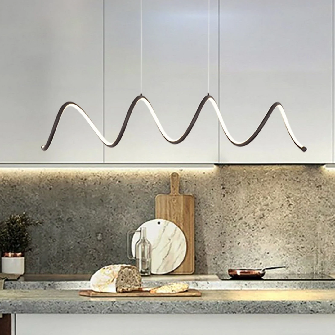 Led Sarkıt Avize Beyaz Spiral Model Monolux ML 80011