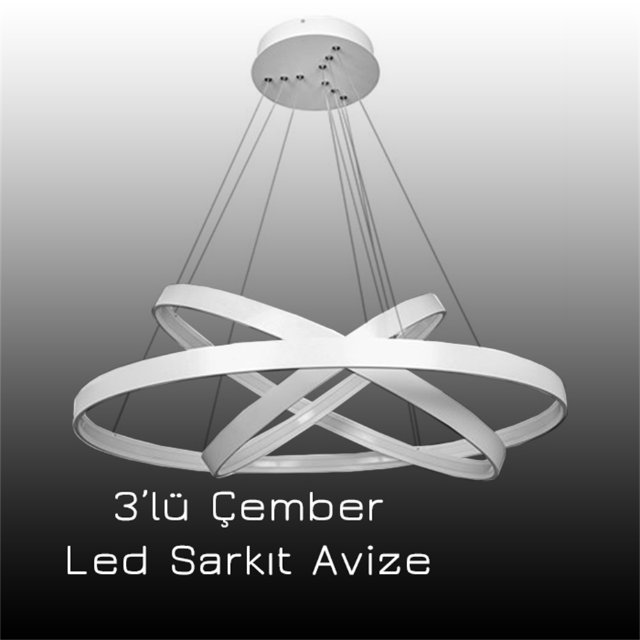 Led Sarkıt Avize Çapraz Slim Çember Monolux ML 30002