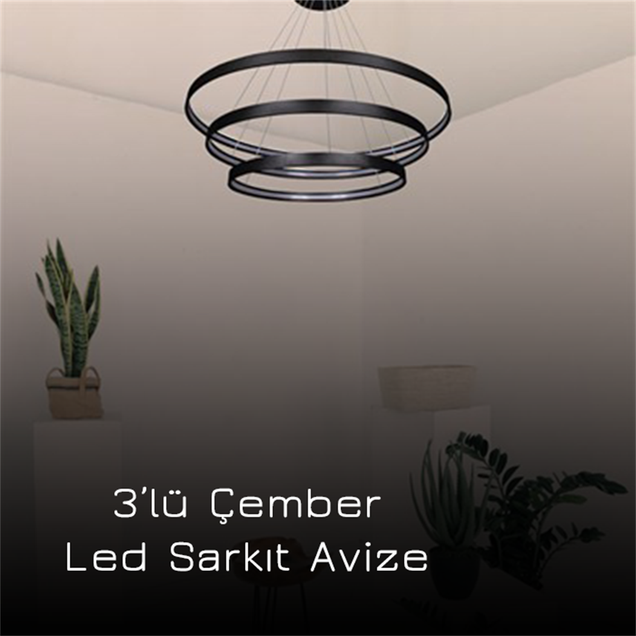 Led Sarkıt Avize Çapraz Slim Çember Monolux ML 30002