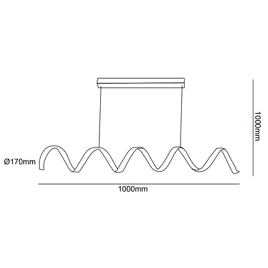 Led Sarkıt Avize Spiral Model Monolux ML 80012