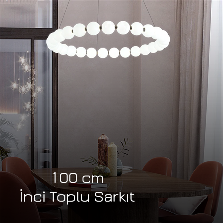 Monolux 100 cm 25 İnci Toplu Sarkıt Avize ML 83503