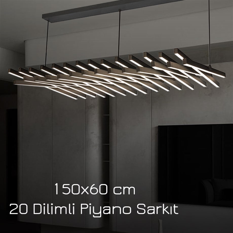 Monolux 20 Dilimli Piyano Sarkıt Avize ML36004