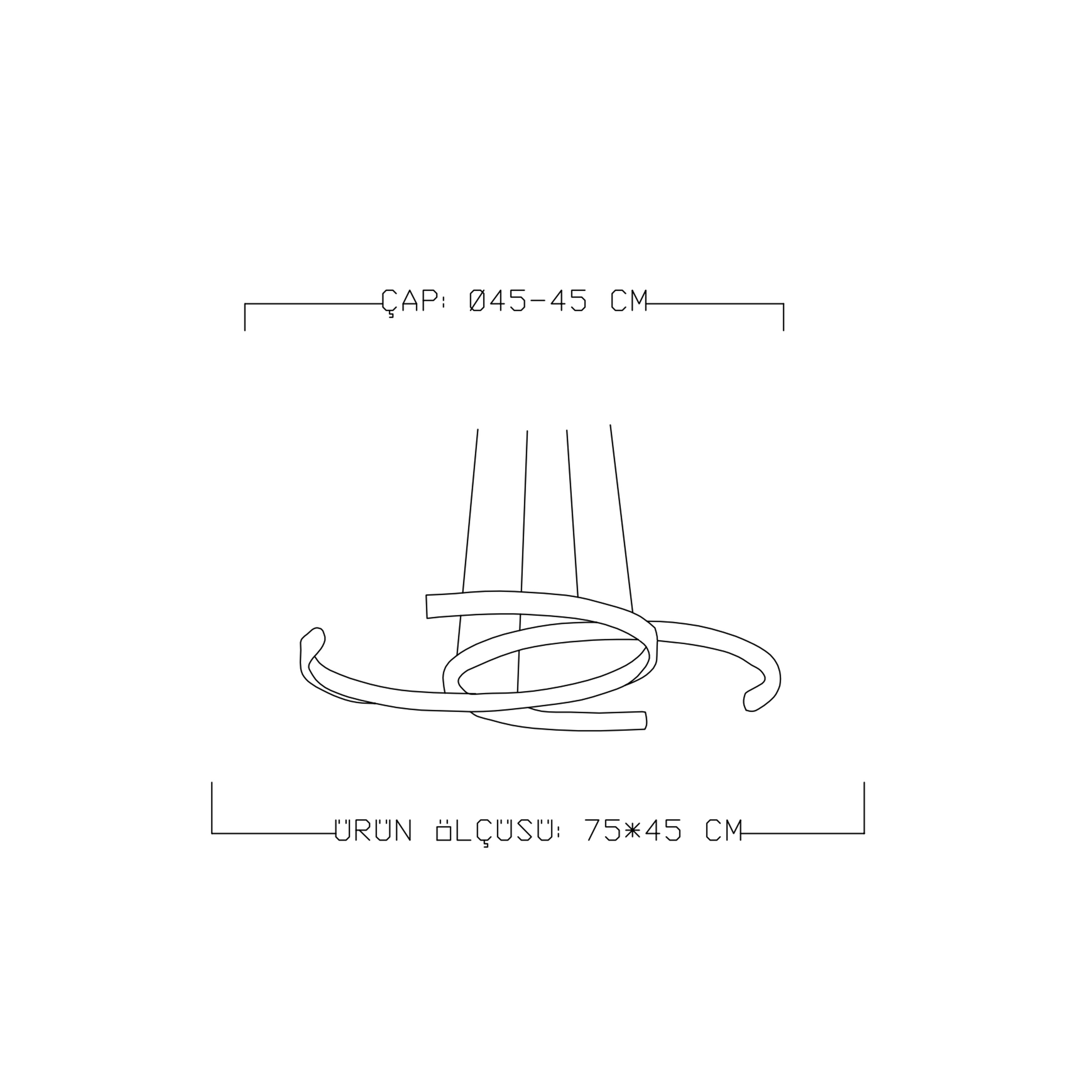 Monolux 2'li C Model Sarkıt Avize ML30076S