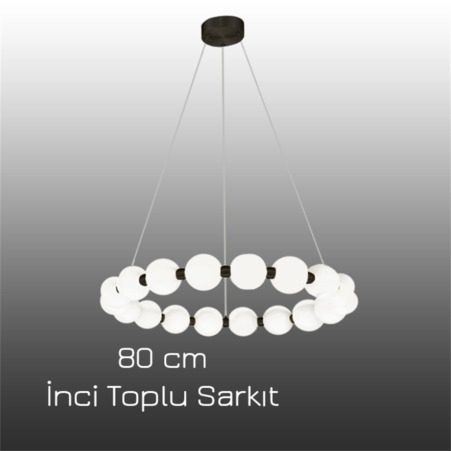 Monolux 80 cm 20 İnci Toplu Sarkıt Avize ML 83502